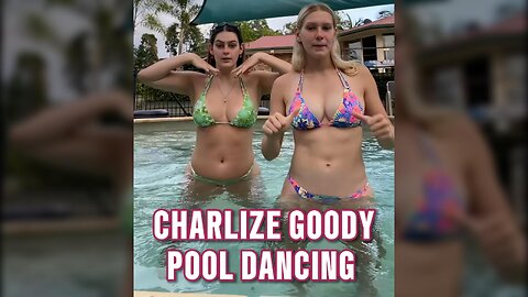 Apartment Girls Teens 😍 Charlize Goody Pool Dancing 💦 4K HD