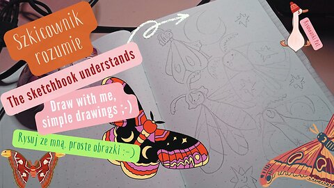 ✏️Drawing Moth 🌟✏️🦋 art ASMR 🌟