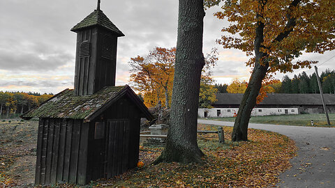 The Abandoned Village - Halloween Ambience Walk - Relaxing Spooky and Fall Nature Sounds Autumn