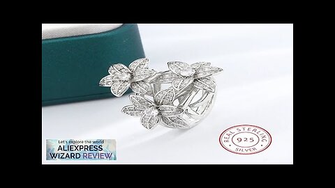 2024 New High Pear Shaped Branch Flower Zircon 925 Stamp Ring Review