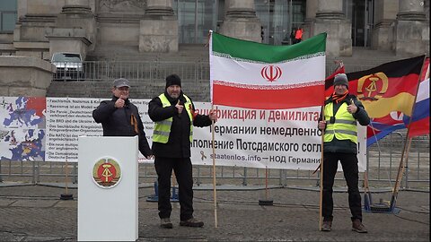 Die DDR verurteilt mit Russland den US-Krieg gegen den Iran und Venezuela! Berlin 17.01.2026