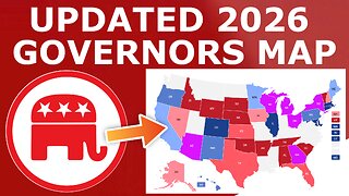 Updated 2026 Governors Map Prediction (February 5, 2026)