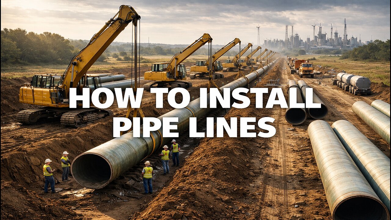 Step by Step Pipe Line Construction.