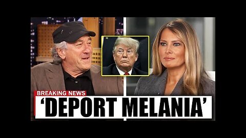 what happened... Robert De Niro just FACED Melania & Trump on LIVE TV,