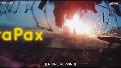 🇷🇺 🏹 🎬 The initial vehicle is struck by an unmanned aerial vehicle