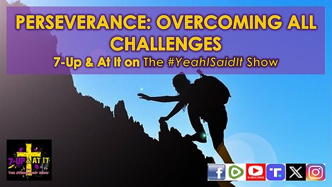 WORD OF THE DAY: HEBREWS 12:01 - PERSEVERANCE - OVERCOMING ALL CHALLENGES