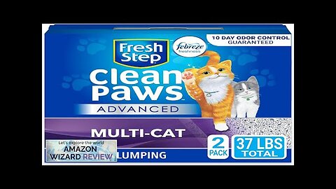 Fresh Step Clumping Cat Litter, Advanced, Clean Paws Multi-Cat, Extra Large, 37 Review