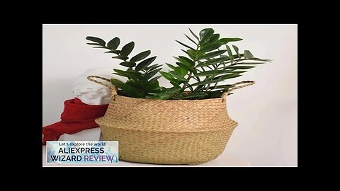 Wicker Basket Toy Organizer Folding Rattan Seagrass Storage Basket Laundry Woven Basket Review