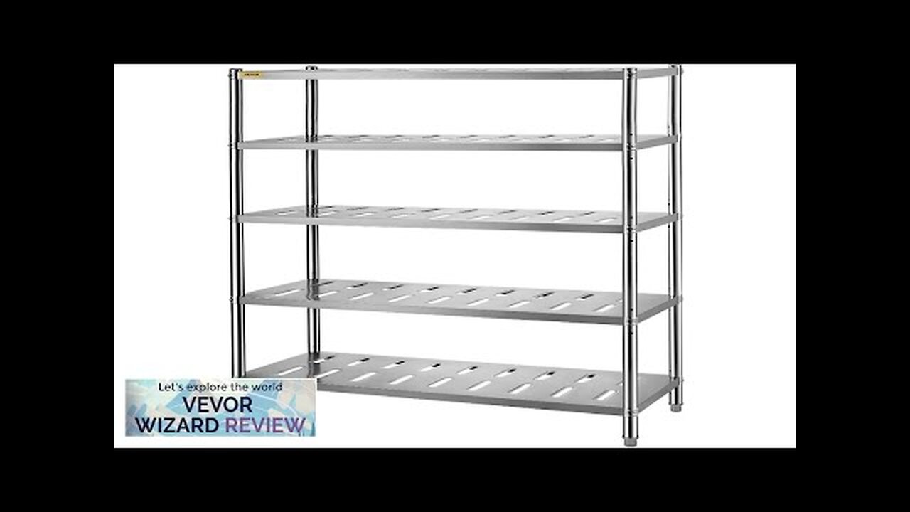 VEVOR Storage Shelf 5-Tier Storage Shelving Unit Stainless Steel Garage Shelf 47.2 Review