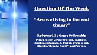The RBGF LIVE "Question Of The Week"