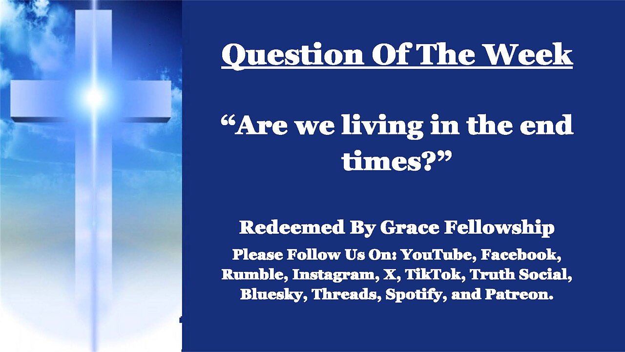 The RBGF LIVE "Question Of The Week"