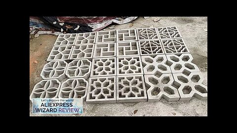 Cement Antique Brick Roadside Mould Garden Path Making Stone Mold 3D Carving Review