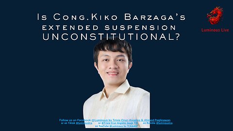 Is Cong Kiko's suspension unconstitutional?