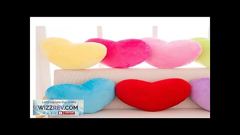 Heart Plush Toys Soft Pillow Kawaii Toy Lovely Gift for Birthday Home Review