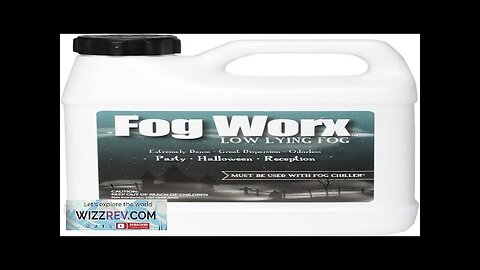 Fogworx Low Lying Fog Juice Long Lasting Low Lying Indoor-Outdoor Fog Designed Review