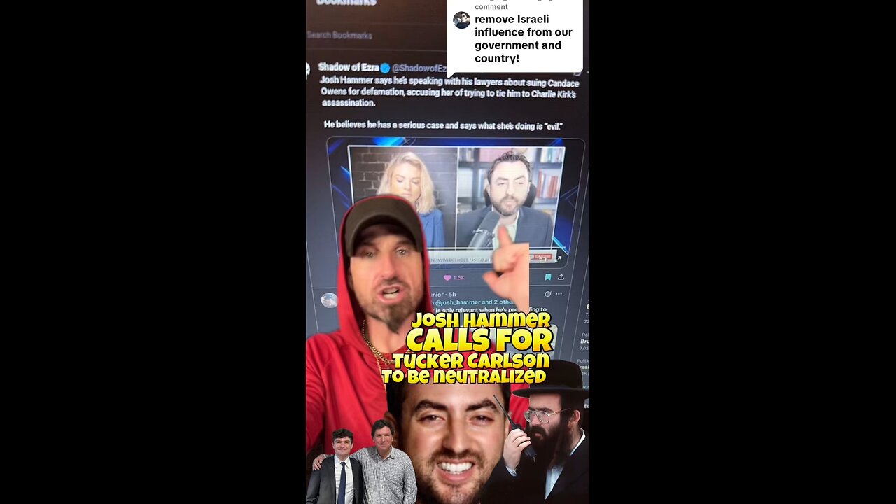 Josh Hammer Calls for Tucker Carlson to be “Neutralized” Is this a threat???😬