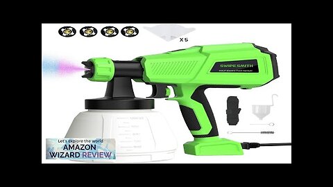 Electric Paint Sprayer 700W HVLP Paint Sprayer Gun with 1300ML Container Review