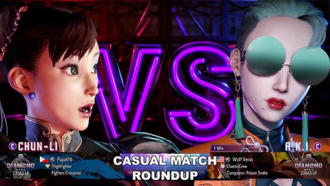 Kuya Kalbo SF6 Casual Match Roundup. Chun Li 4 star Diamond Rank [Hori Fight Stick]