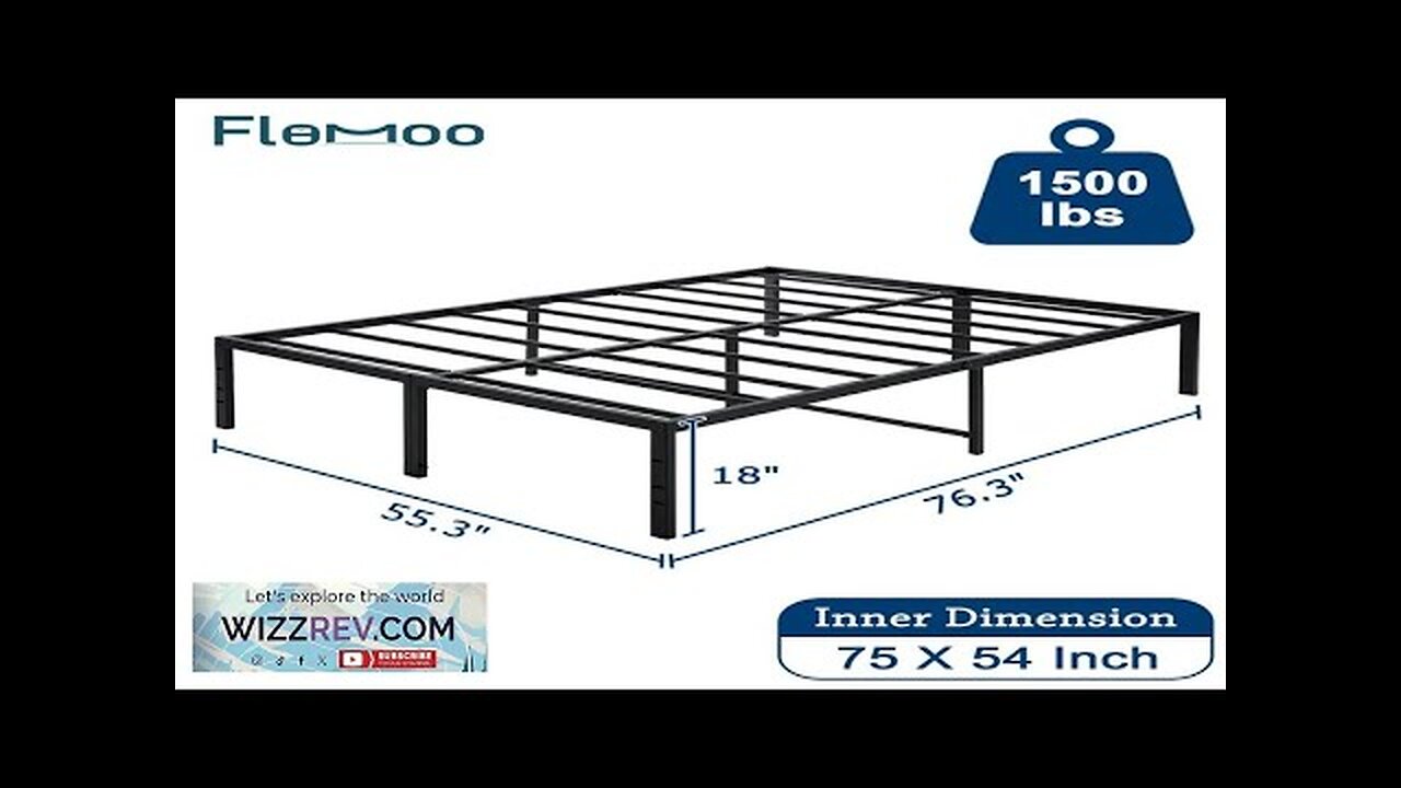 Durable 18-Inch Full Size Black Twin Bed Frame with Sturdy Steel Construction Review