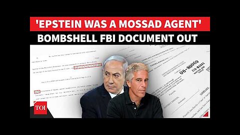 Epstein was a M0$$AD Agent (FBI Investigation)