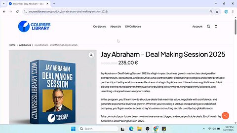 Deal Making Session by Jay Abraham