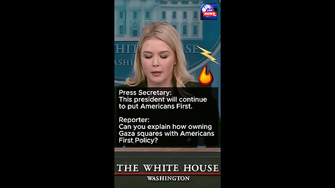 Press Secretary Shuts Up Reporter: How Owing Gaza Going to Put Americans First?