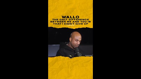 @wallo267 The only difference between me and you is that I didn’t give up