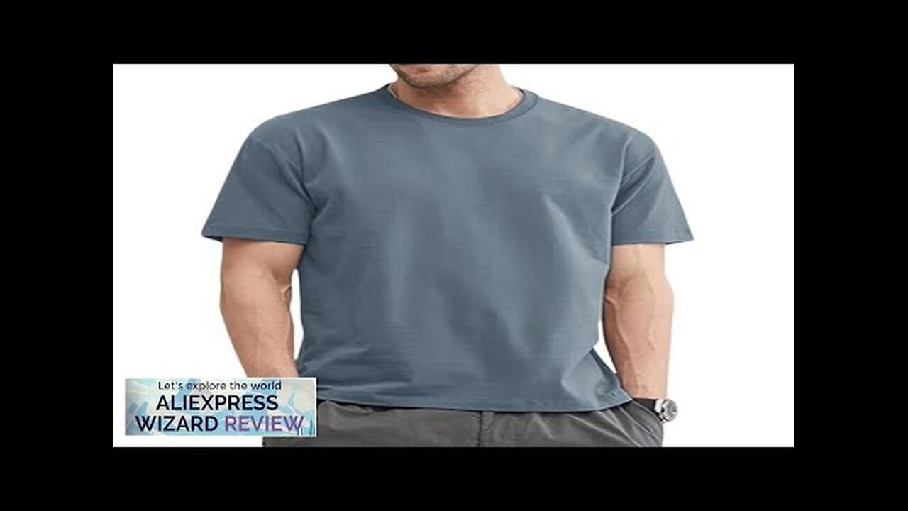 T Shirt For Men Summer Cotton Tops Solid Colors Blank Tshirts O-neck Review