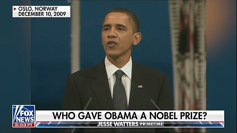 Watters: Obama's Nobel Was A DEI Prize