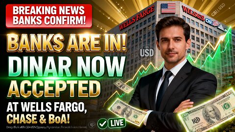 💵 Banks Are In! Dinar Now Accepted at Wells Fargo, Chase & Bank of America! 🔥 💥 Iraqi Dinar News!