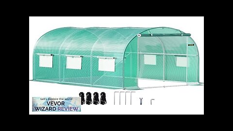 VEVOR Walk-in Tunnel Greenhouse 9.8 x 6.6 x 6.6 ft Portable Plant Review