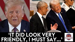 #Trump Asked Point Blank What He Discussed With Obama At Jimmy Carter's Funeral