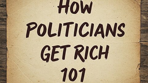 How Politicians get RICH 101... pointman and politician 👍💰