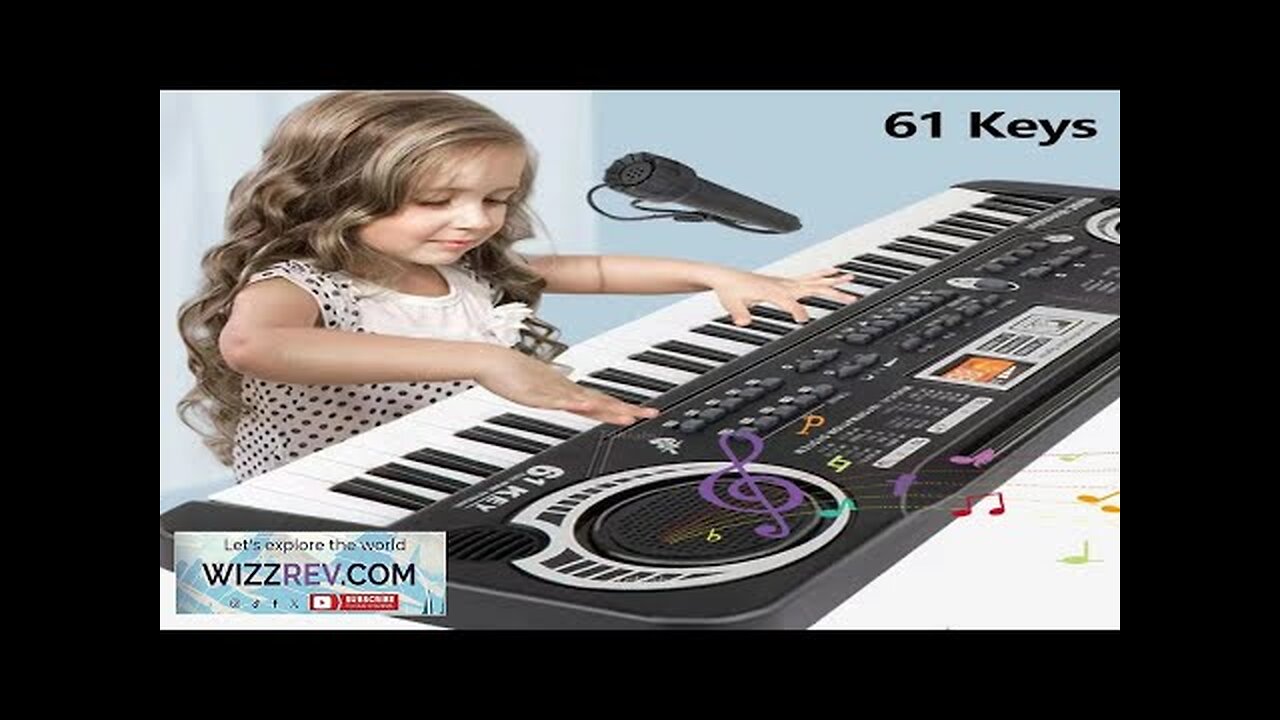 Chriyungel Kids Electronic Piano Keyboard with Microphone 61 / 37 Keys Organ Review