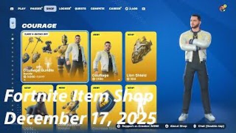 Fortnite Item Shop|December 17, 2025(*New* CouRage Bundle)