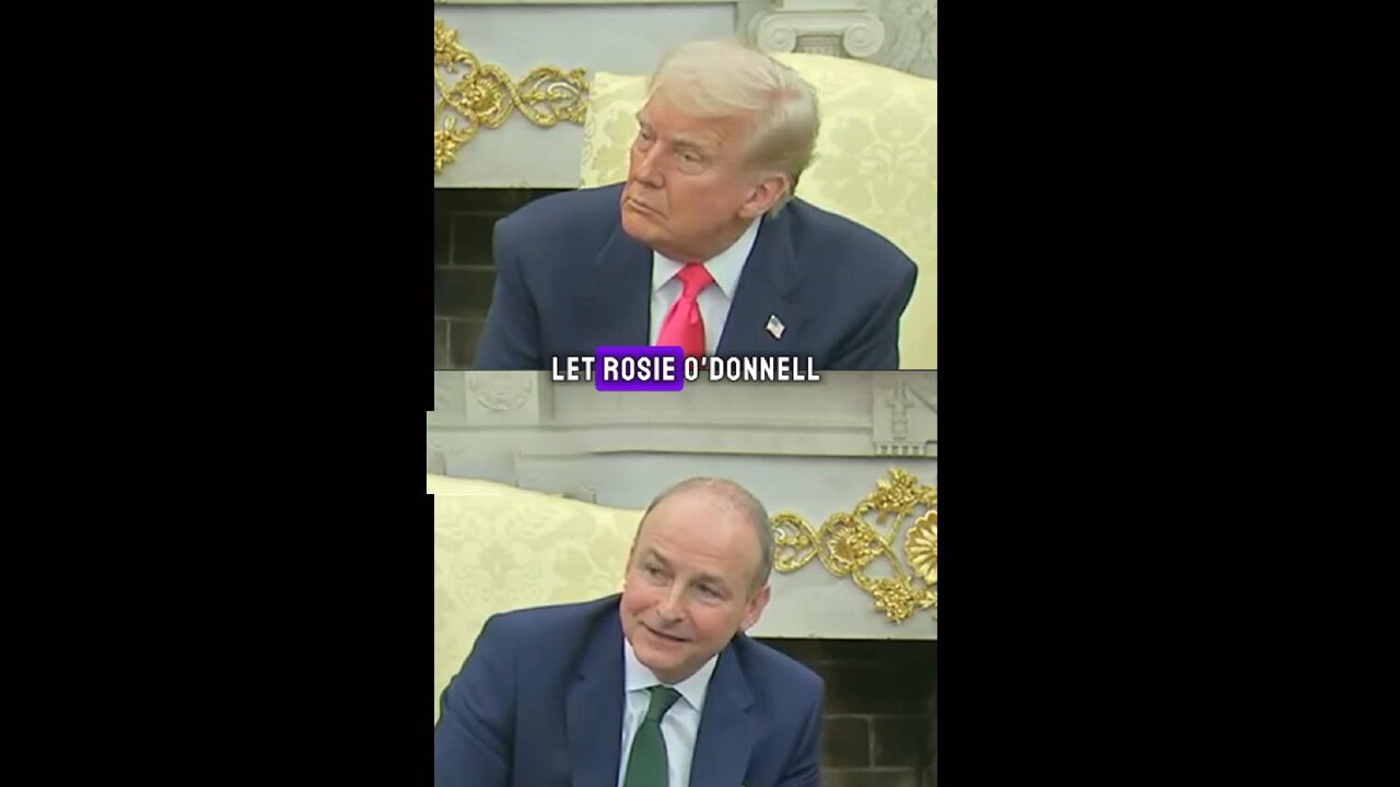 Trump Roasts Rosie O’Donnell During White House Meeting With Irish PM