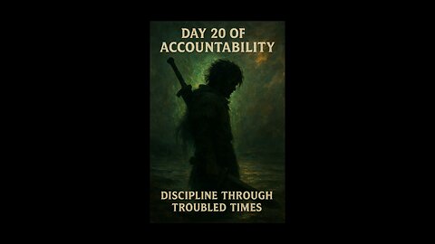 Day 20 of Accountability. Another milestone, another battle won. #accountability #selfmastery