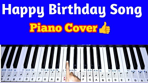 🎹 Happy Birthday Song Piano Cover | Easy Piano Tutorial for Beginners