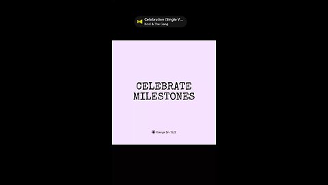 Celebrate yourself