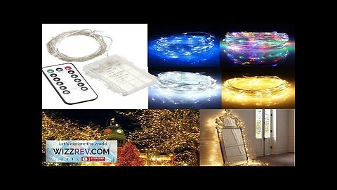 10M 100 LED Battery Operated Silver Wire String Fairy Light Christmas + Review