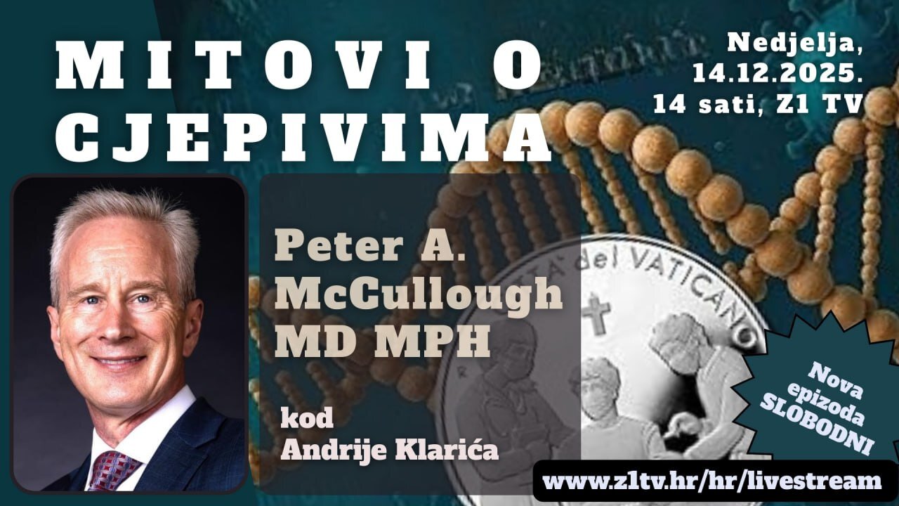 SLOBODNI podcast #134 Peter McCullough-Vaccine; mitologija, ideologija, realnost