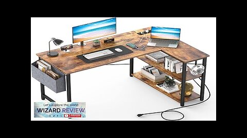 Mr IRONSTONE L Shaped Desk with Outlets & USB Ports Reversible 47 Review