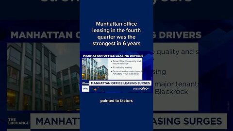 Manhattan office leasing in the fourth quarter was the strongest in 6 years