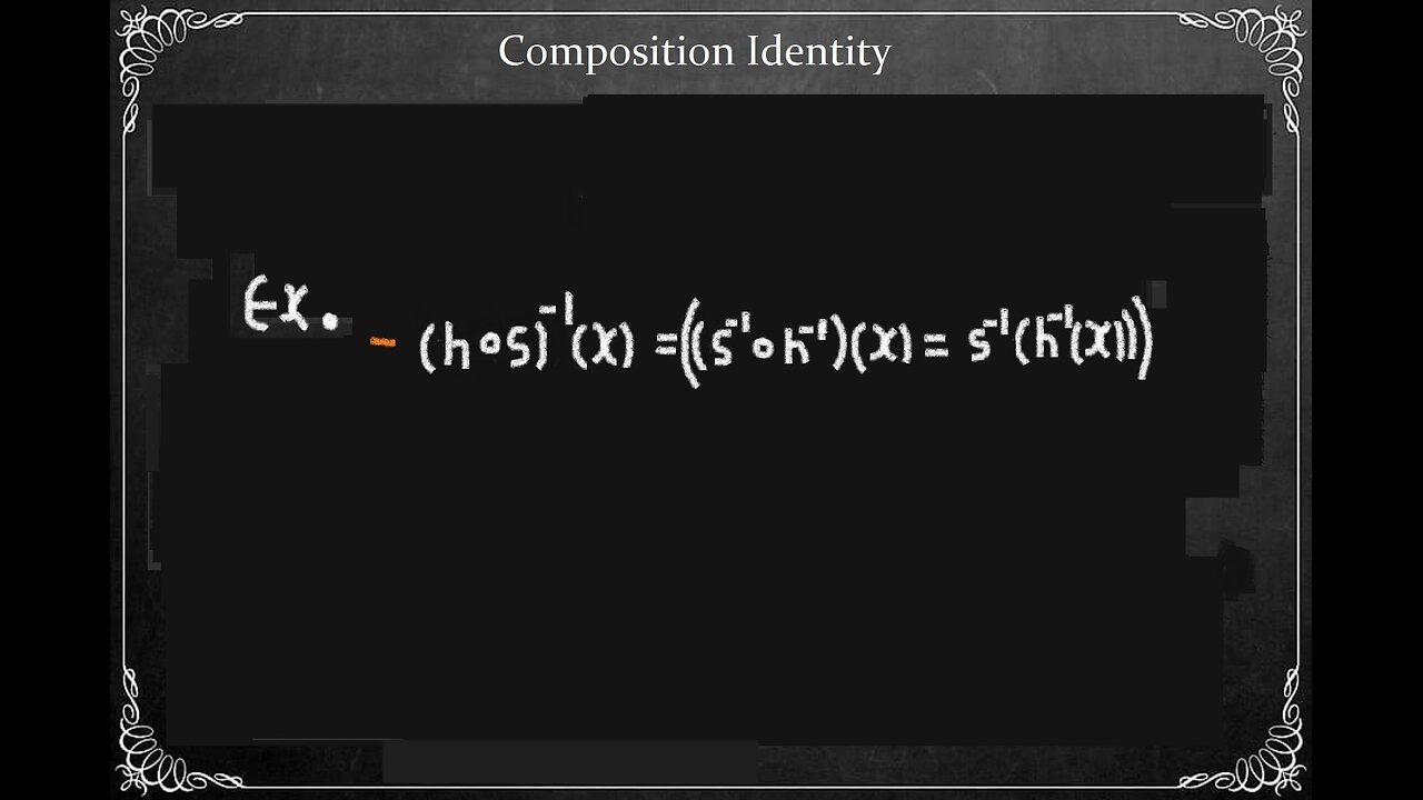 Inverse Function | Characteristics: Composition Identity Proof with Example...p14