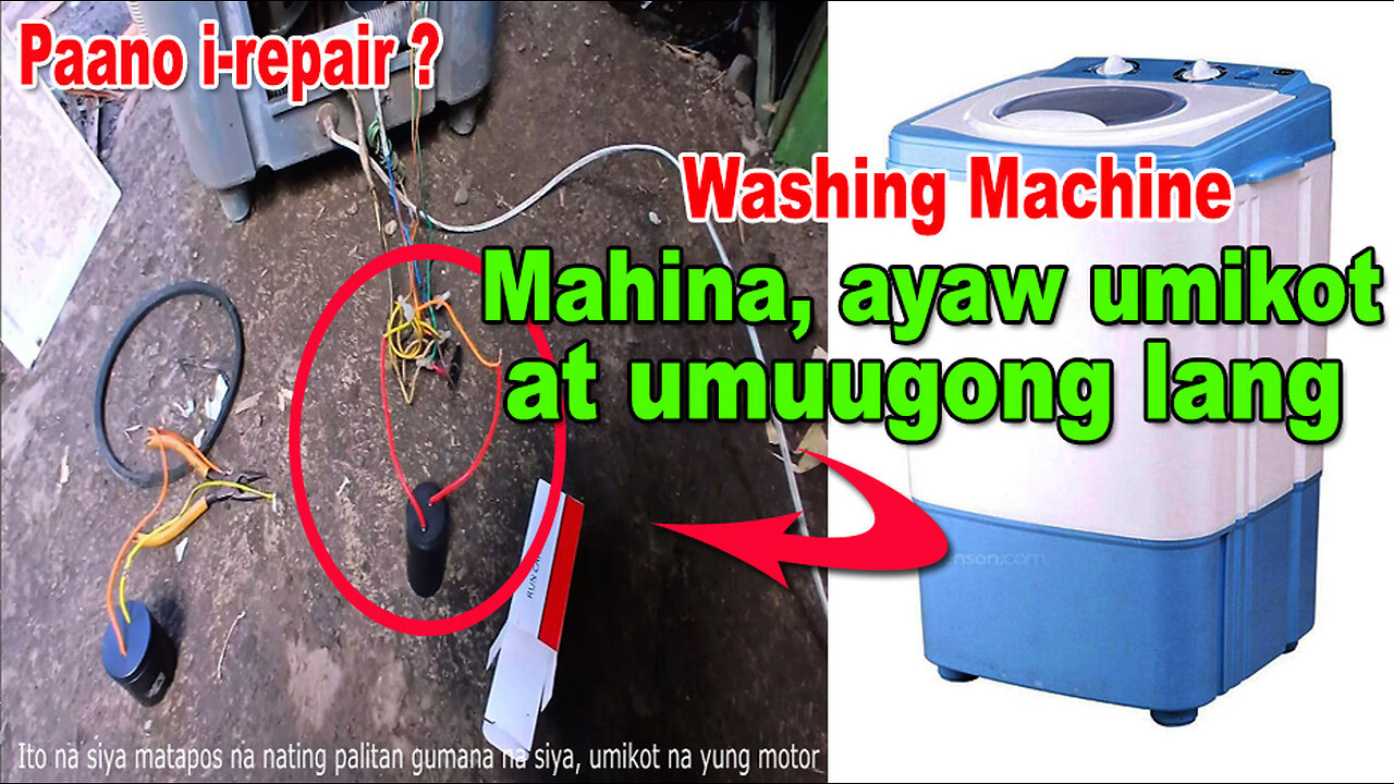 How to repair, Washing machine mahina, ayaw umikot at umuugong lang