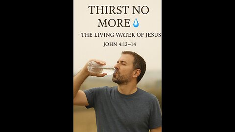 “Thirst No More 💧— The Living Water of Jesus”