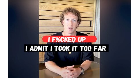 Mark Zuckerberg Makes Shocking Censorship Admission