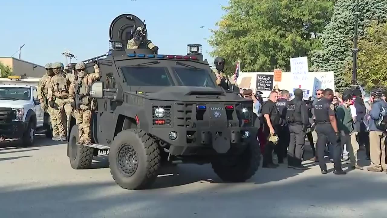 DOZENS of arrests of anti ICE agitators today outside of the Broadview ICE facility.