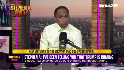 Stephen A. Smith *PANICS* Trump seeking "RETRIBUTION" on sports world