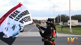 Leonard Peltier leaves prison after Biden commuted his sentence in the killing of two FBI agents